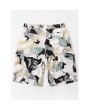 Letter Camo Print Multi-pocket Cargo Shorts