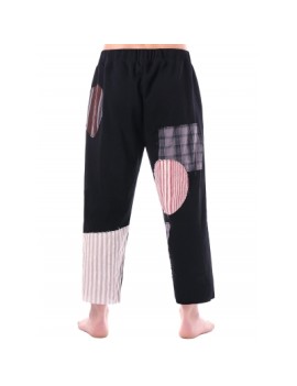 Patchwork Striped Pants