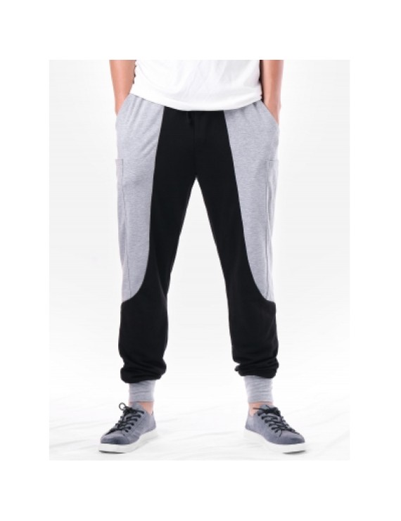 Pocket Design Narrow Feet Panel Pants